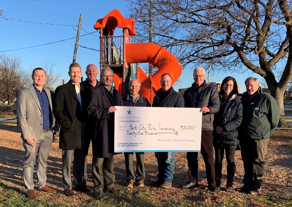 York City Parks Conservancy check presentation